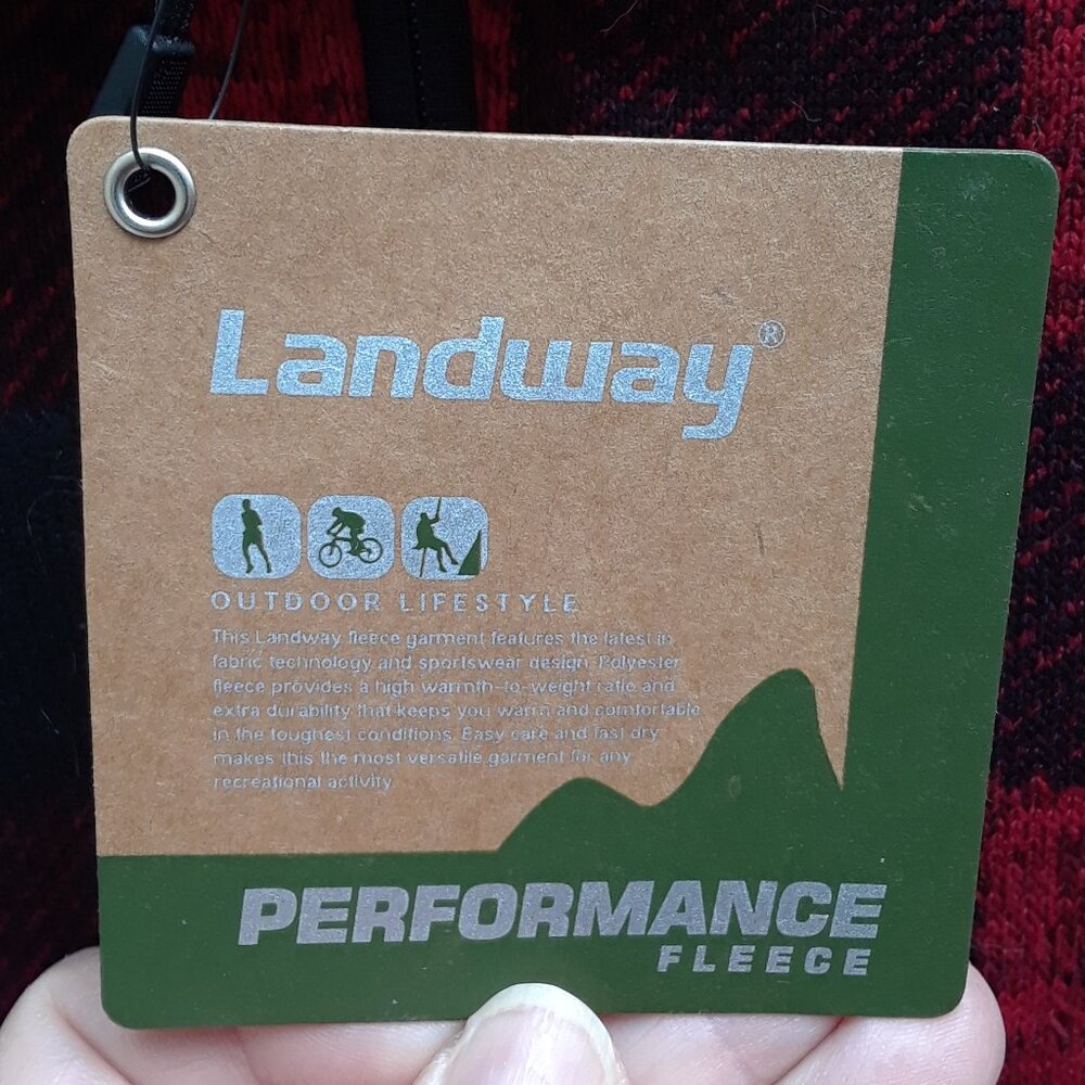 Men's Woodland Full-Zip Sweater-Knit Fleece by Landway (NWT) - Picture 11 of 11